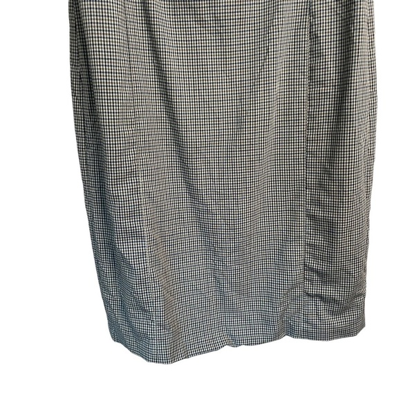 Theory Plaid Check Square Neck Dress Sleeveless Mini Women's Size 4 Wool Y2K - Picture 8 of 10